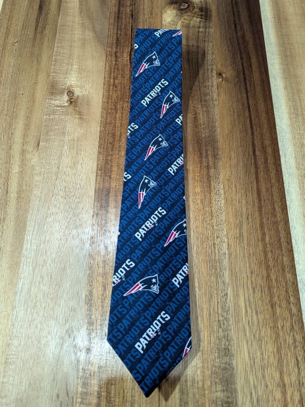 New England Patriots Men's Neck Tie. Custom handmade. New